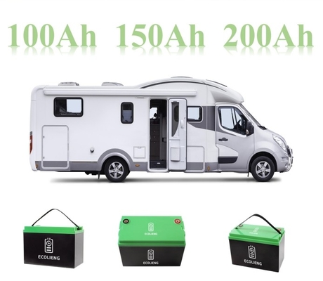 LiFePO4 12V 100Ah حزمة بطارية الليثيوم المحمولة لمنازل قوارب القوافل
