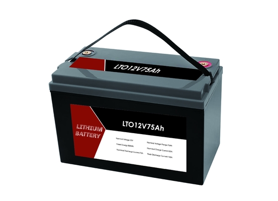 بطارية ليتيوم تيتانات محمولة بطاقة LTO 12V 75Ah مع BMS للسيارة ذات الشاحنة / العربة / القارب
