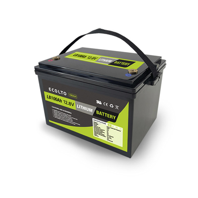 4000 دورة بطارية الليثيوم RV 12.8V 100Ah بطارية LiFePO4 RV 1280Wh سعة محددة