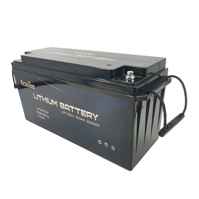 سعة شحن سريعة عالية الحياة بطارية الليثيوم PO4 25.6V 100Ah 2560Wh