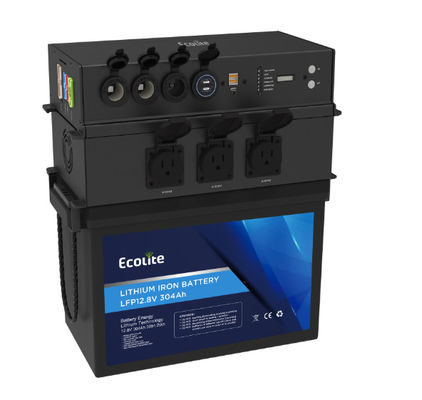 quality بطارية الليثيوم المحمولة 12.8 فولت RV 300Ah 3840Wh وضع شحن CC / CV factory