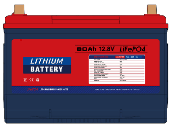 حياة دورة طويلة بطارية LiFePO4 LFP 12.8V 80Ah ليتيم الحديد الفوسفاتية