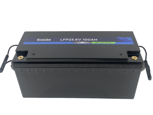 25.6V 100Ah LFP LiFePO4 بطارية الليثيوم مع BMS لنظام الطاقة الشمسية المنزلي