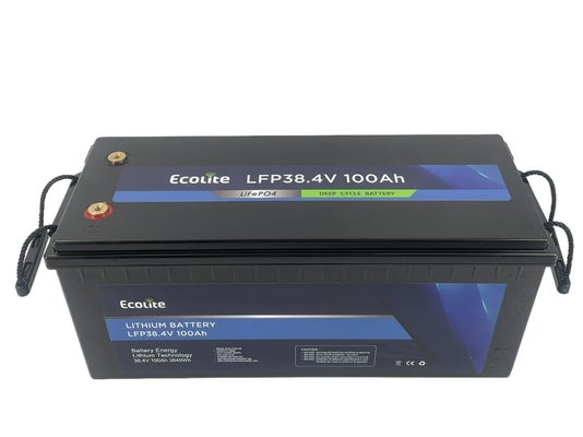بطارية الليثيوم LFP LiFePO4 بطارية الليثيوم الفوسفات الحديدي الليثيوم 38.4V 100Ah بطارية بلووتوث