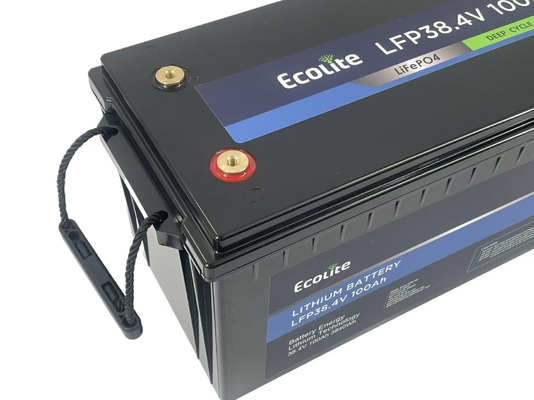 بطارية الليثيوم LFP LiFePO4 بطارية الليثيوم الفوسفات الحديدي الليثيوم 38.4V 100Ah بطارية بلووتوث