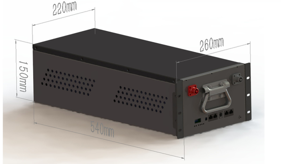 شحن سريع بطارية الليثيوم الحديد الفوسفات 51.2V 40Ah
