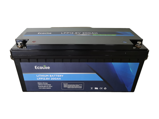 إيكولايت 4000 + عمر دورة عميقة بطارية الليثيوم PO4 مع بطارية BMS 12.8V 200Ah LFP