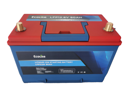 بطارية الليثيوم لـ LiFePO4 12.8V 80Ah دمج BMS مع الشحن السريع للسيارة بدء