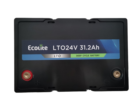 طاقة عالية LTO 24V 31.2Ah بطارية الليثيوم تيتانات حزمة دورة الحياة 10000 لفرغ درجة الحرارة المنخفضة