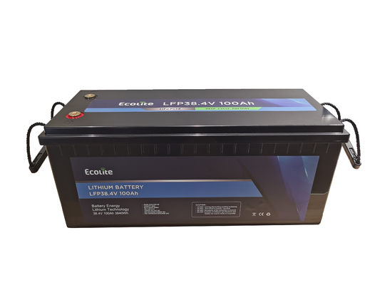 بطارية الليثيوم LFP LiFePO4 38.4V 100Ah 3840Wh بطاريات الليثيوم الفوسفات الحديدي مع BMS