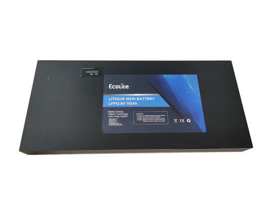 OEM تخصيص بطارية الليثيوم سوبر سليملاين 12.8V110Ah بطارية LiFePO4 للتخييم لمقطورة RV مع العرض