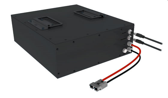 بطارية ليثيوم فوسفات الحديد عالية الأداء 51.2 فولت 50 أمبير في الساعة لتلبية احتياجات الطاقة في المركبات ذاتية التوجيه والصناعية