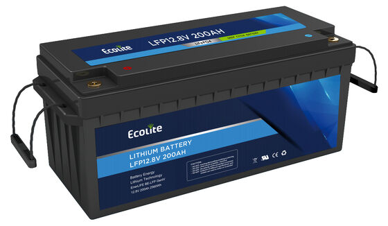 High Capacity 12.8V 200Ah LiFePO4 lithium battery  For Emergency Outdoor Boat Rv